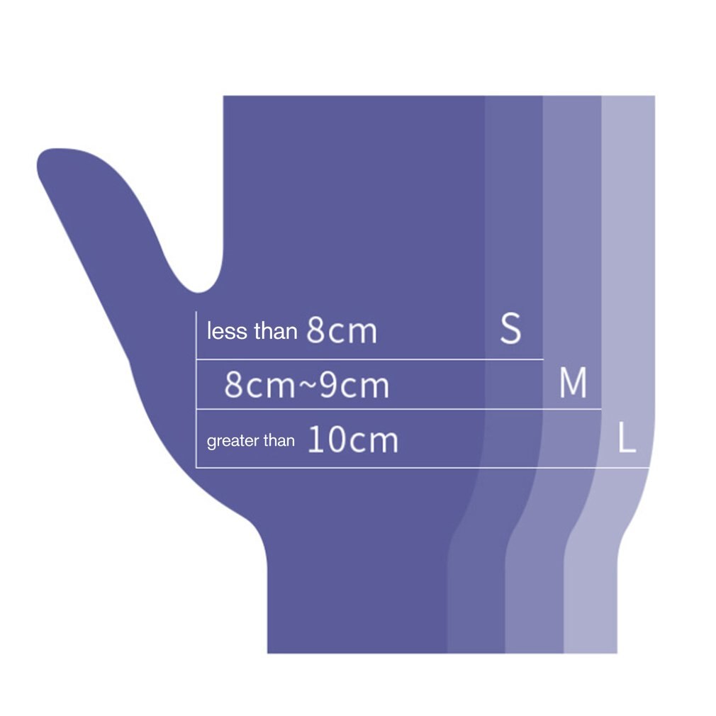 100 stk / sett beskyttelseshansker gjennomsiktig pvc vinyl engangshansker oppvask latexgummi hage universell