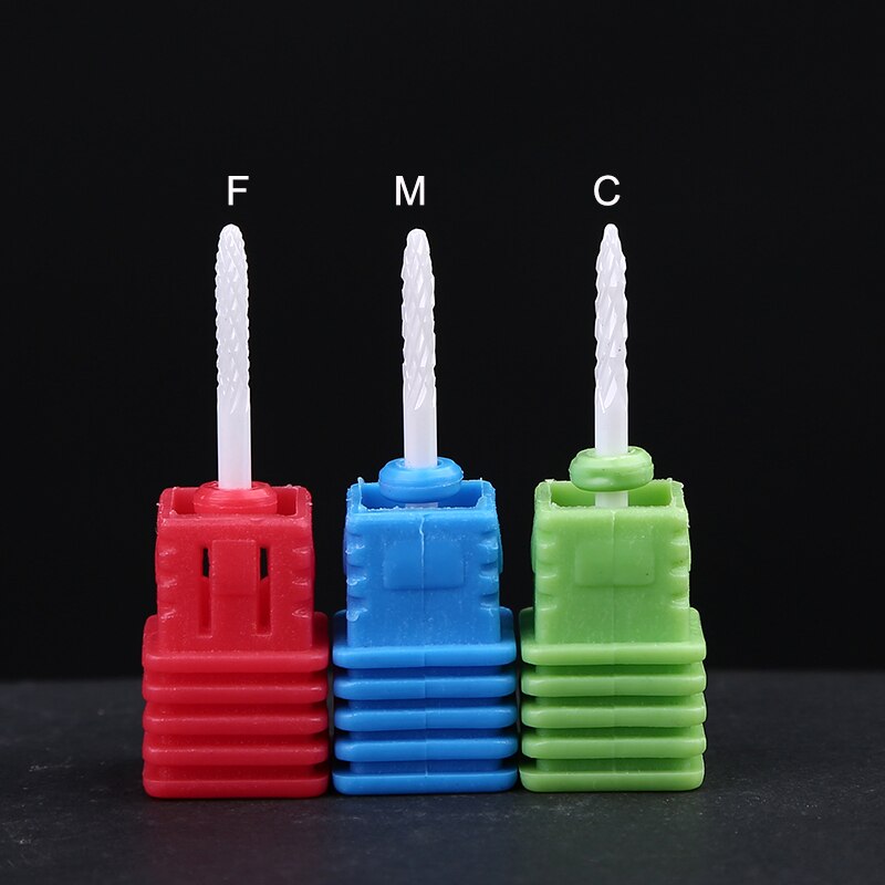 Paznokcie ceramiczne zestaw wierteł 3/32 "cholewka robić maszyna elektryczna salon manicure pliki 2.35mm paznokcie ceramiczne sztuki wiertła plik polski