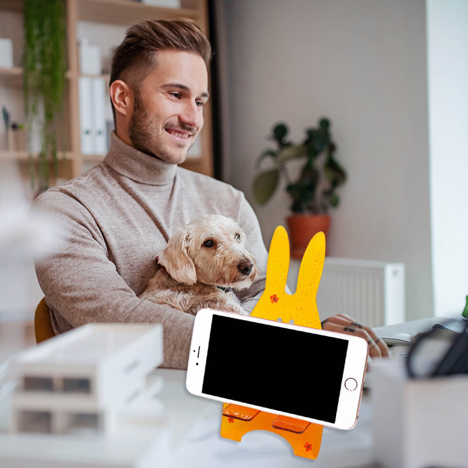 Transparent Silicone Molds for Epoxy Resin Handmade Mobile Phone Holder Stand Crystal Epoxy Resin Mould Craft DIY Phone Bracket