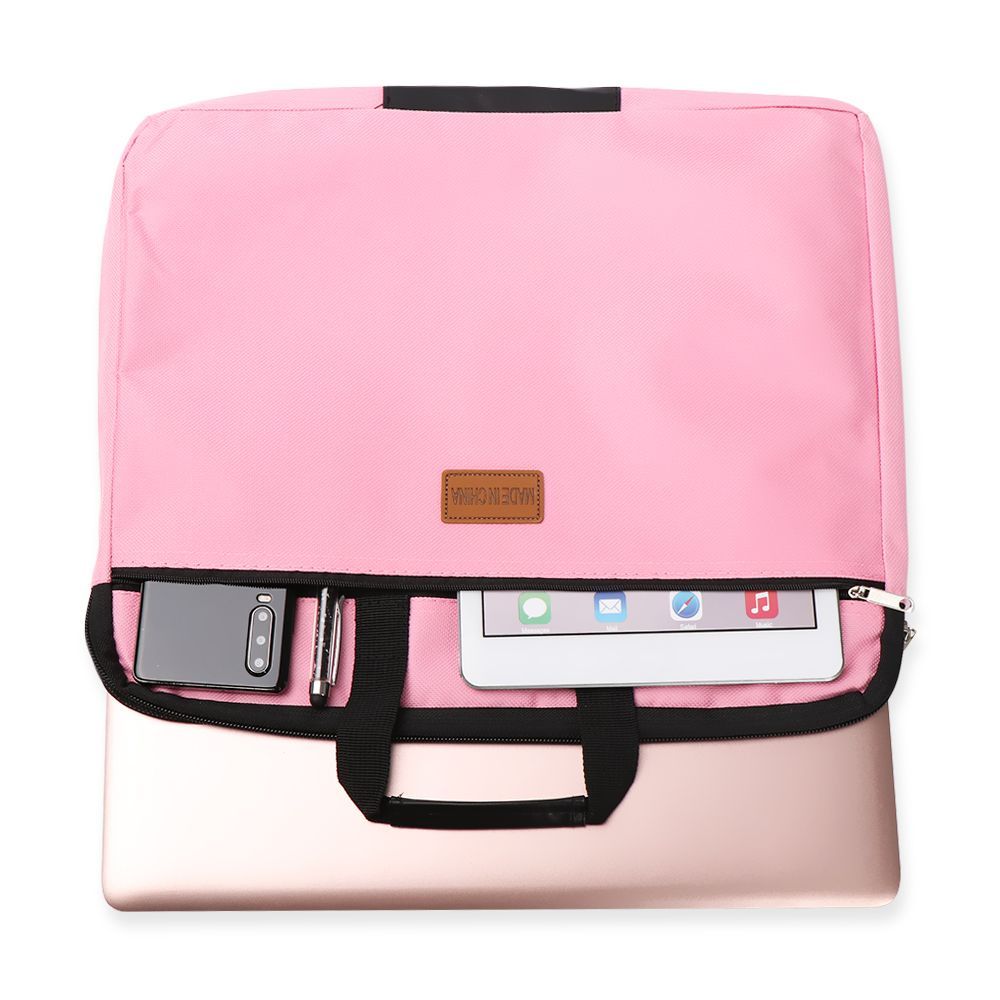 A4 Size Big Capacity Durable Double Layers Book Document Bag File Folder Holder With Handle Zipper Waterproof Canvas Handbag