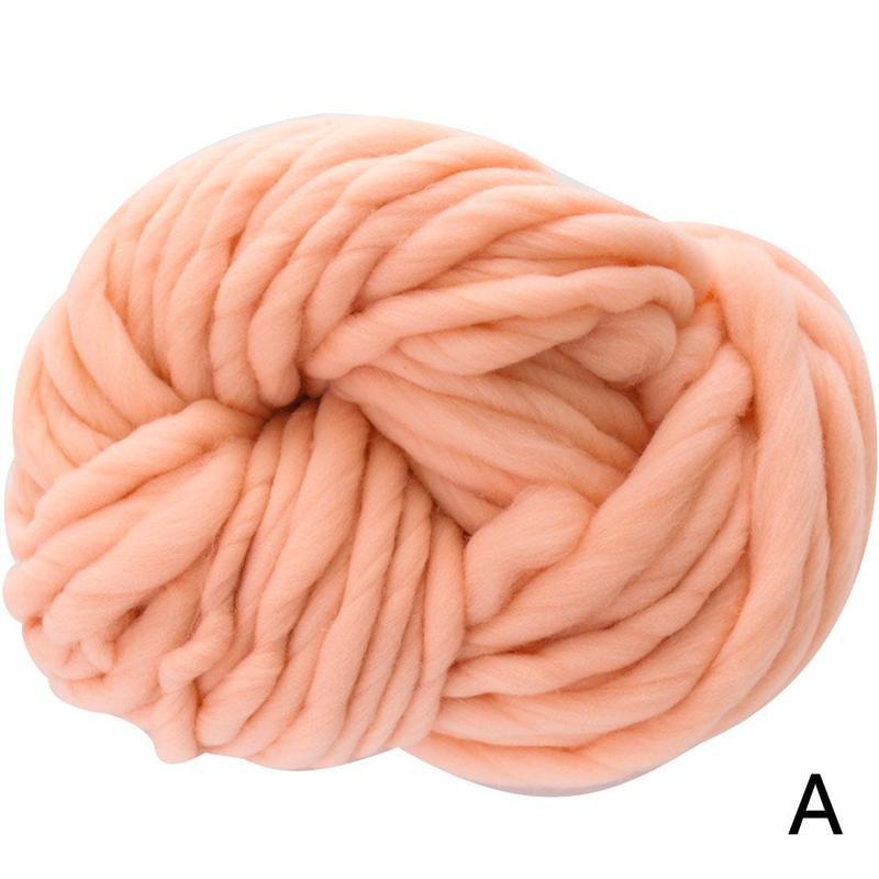 250G Super Thick Yarn Soft Merino Wool Yarns Large Knitting Bulky Blanket Roving Yarn Yarn Wool Chunky Arm T3D1: A