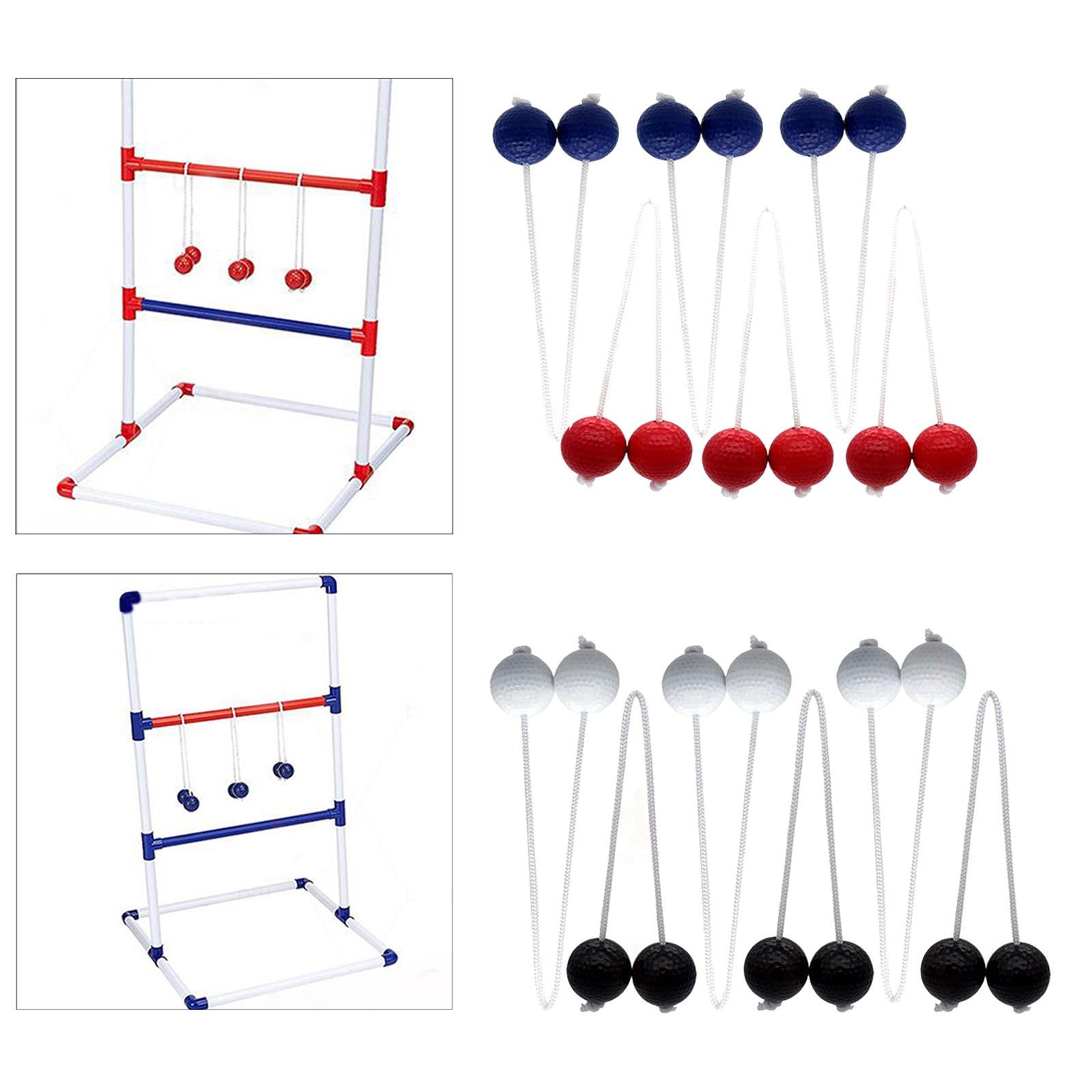 6pcs Golf Ball Ladder Toss Ball Replacement Golf Ball Bolas Hard Golf Training Balls Outdoor Game Ball Set