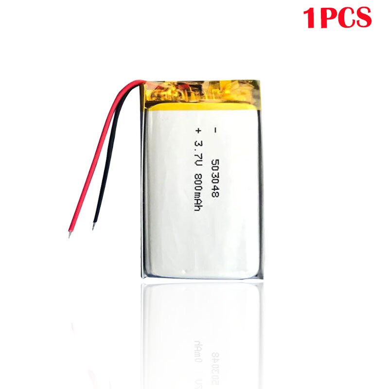 3,7 V 800MAH 503048 053048 batería de polímero de litio para tablet MP3 MP4 GPS inalámbrico cascos Bluetooth Estéreo batería recargable: 1pcs