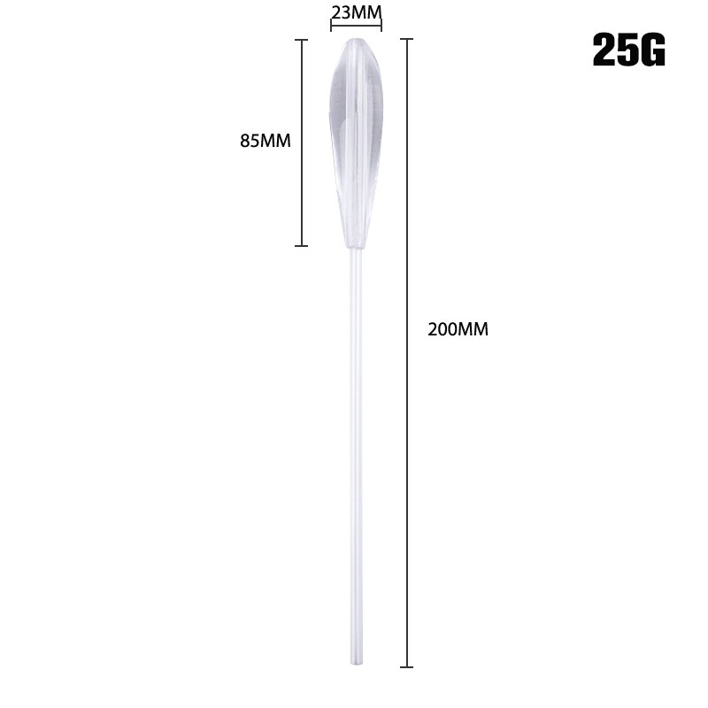 Acrylic Fishing Float Transparent Sinkend Type Casting Bobbers Clear Sinking Fly Fishing Spinning Floats 5-25g: A5