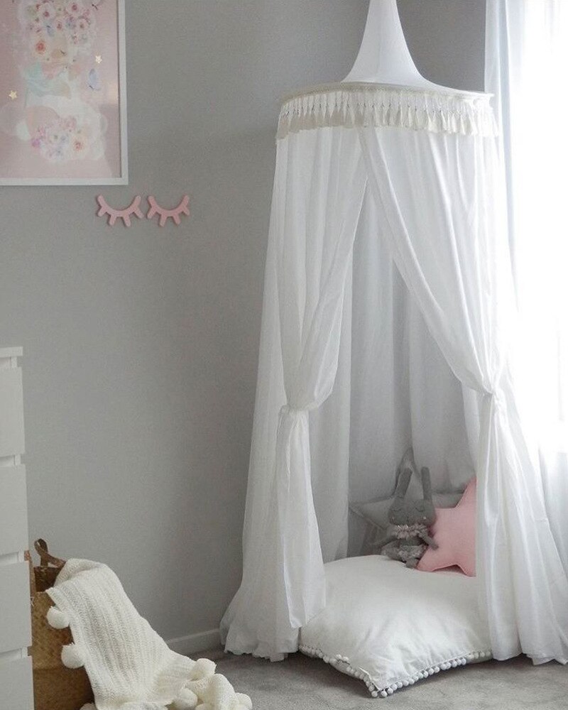 Kinderen Kwastje Tent Opgehangen Koepel Mug N Baby Spelen Tent Voor Kinderen Katoen Tipi Indoor Teepees Voor Kinderen Speelhuisje voor Kids