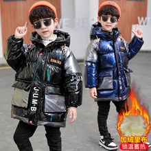 Meninos jaquetas 2021 casacos de inverno para baixo algodão com capuz outerwear crianças jaquetas para criança menino à prova vento outerwear 2 3 4 5 6 anos