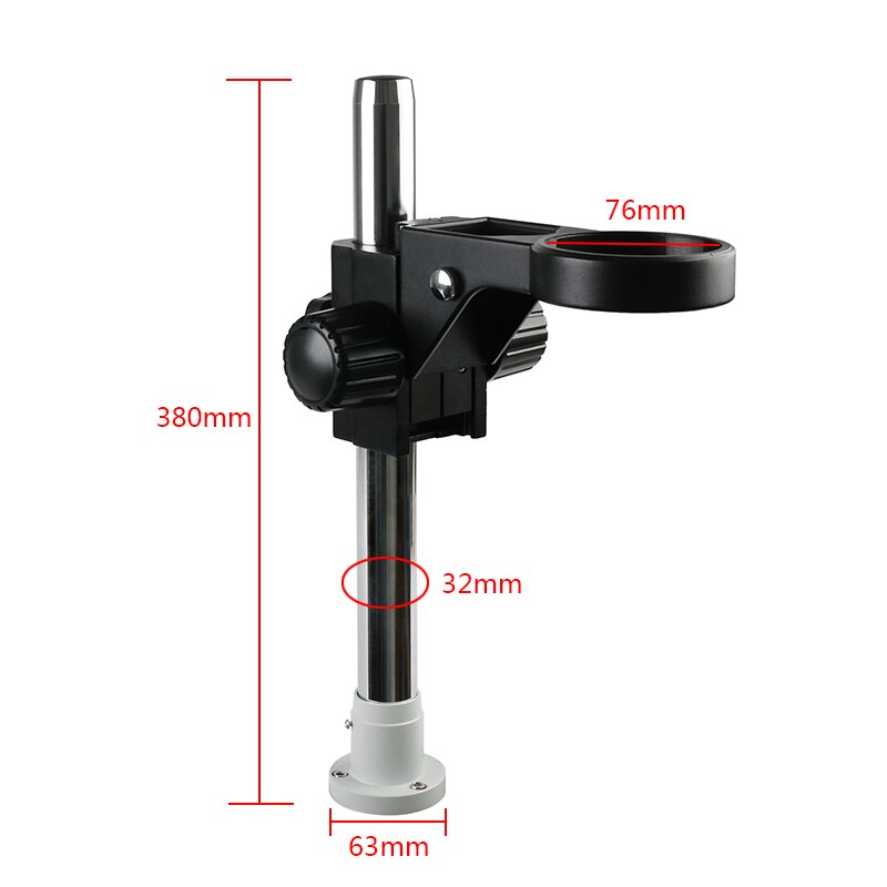 Desktop Table Stereo Microscope Adjustable Stand Microscope Bracket 76mm Ring Holder For Binocular Trinocular Microscope