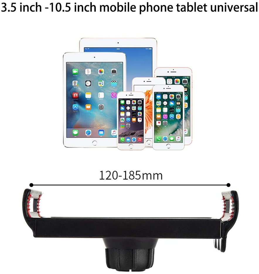 Tablet Tripod Stand with Microphone Holder, Lightweight Folding Tripod Mic Stands Height Adjustable Cell Phone Floor Stand