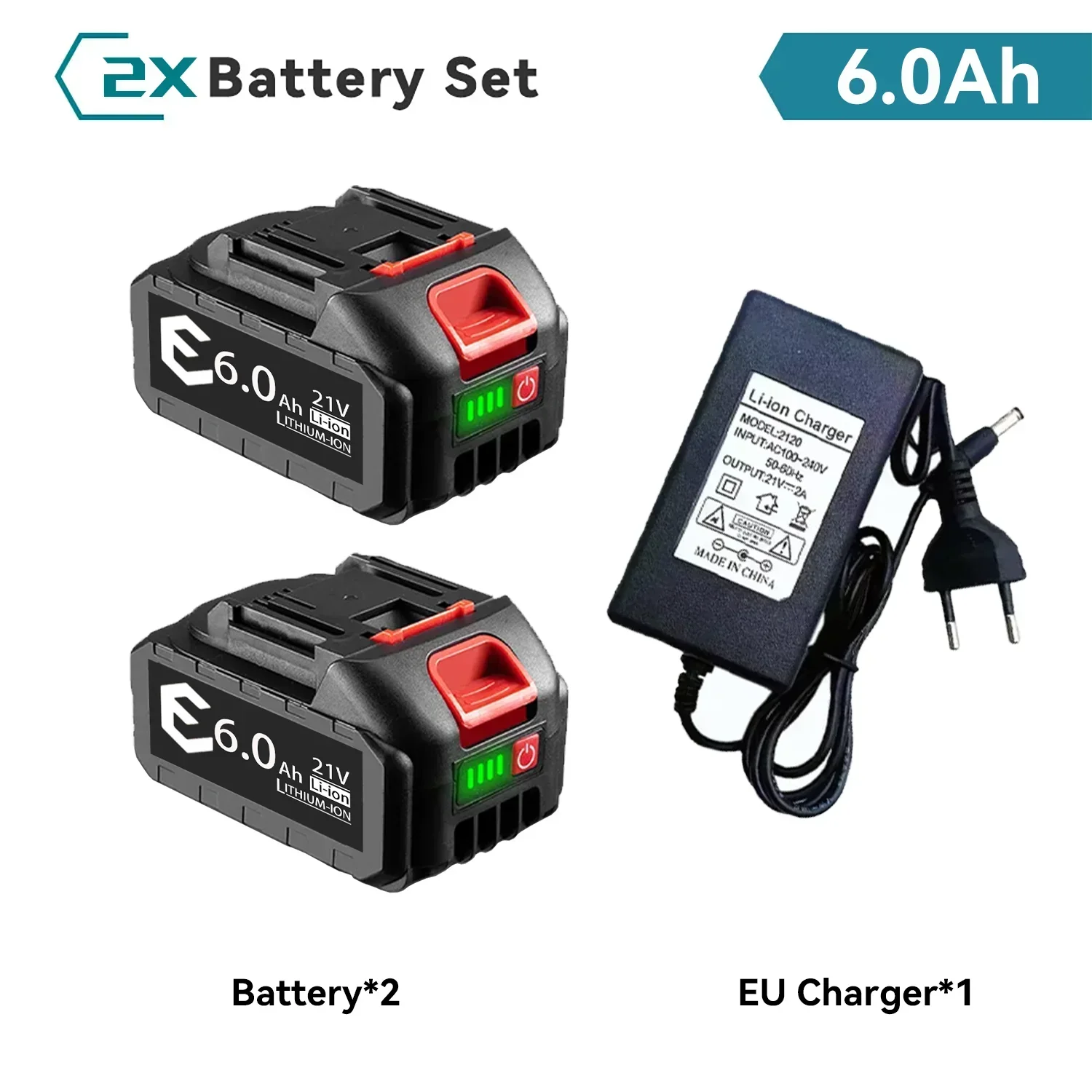 18v 21v 388vf oplaadbare batterij 3000 mah 6000 mah 9000 mah lithium-ionbatterij li-ionbatterij voor makita elektrisch gereedschap