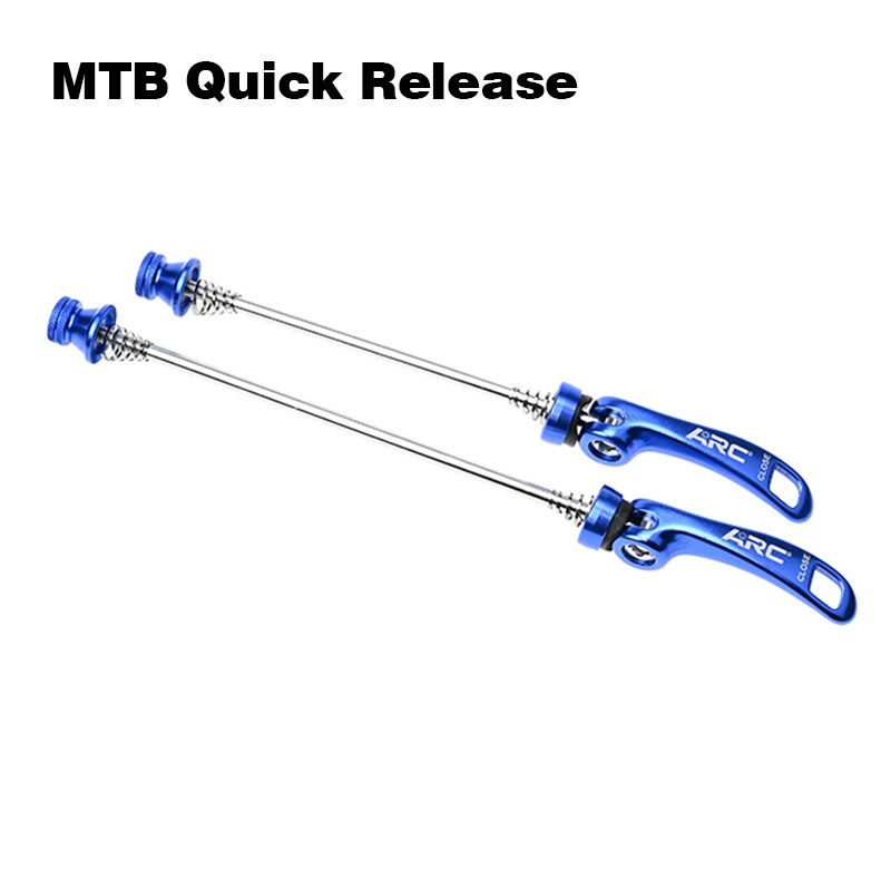 Arc 1 Paar Mtb/Racefiets Hub Quick Release Staal Spiesjes Aluminium Mult-Kleur Mountainbike Hub spiesjes Fiets Deel: Blue QR001