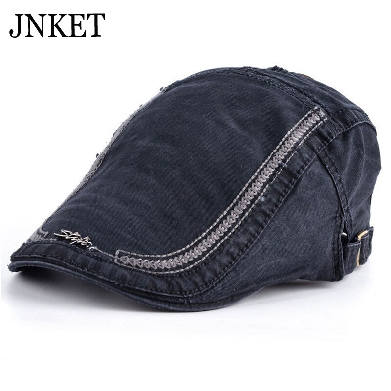 JNKET chapeau béret en coton de loisirs | Casquette à visière, casquettes plates, chapeau de soleil pour voyage en plein air, Casquette à bec de canard, Casquette, taille réglable