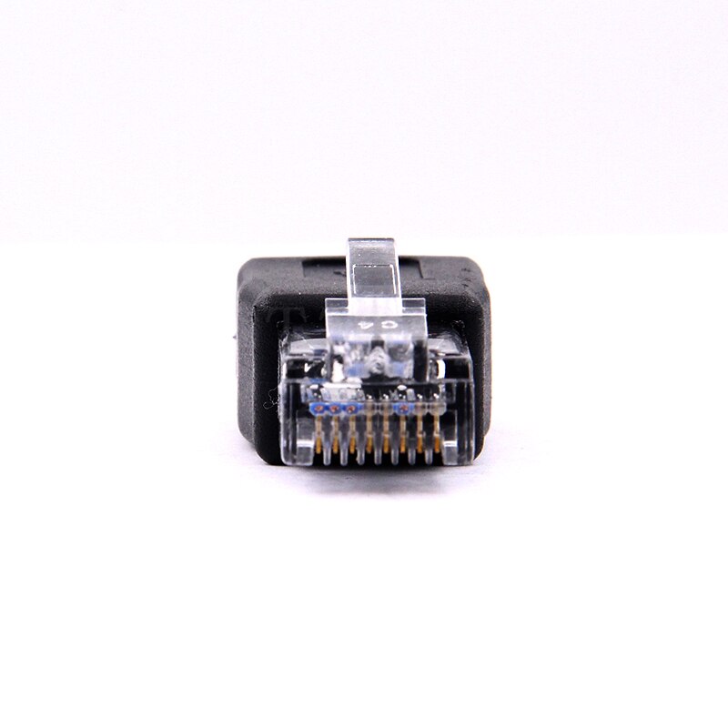 1pcs Crystal Head RJ45 Male to USB 2.0 AF A Female Adapter Connector Laptop LAN Network Cable Ethernet Converter plug