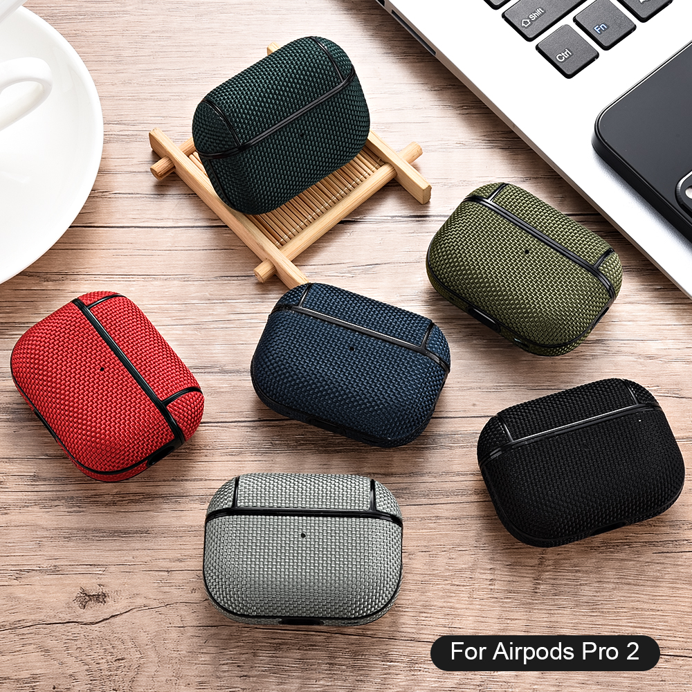 Dla AirPods 2 etui na słuchawki wodoodporne nylonowe etui ochronne na Apple Air Pods 2 1 3 pro Fundas bezprzewodowe etui z funkcją ładowania