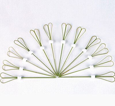 Cocktail Scissors 12cm 50pcs Bamboo Red White Ball Scissor Shape Coc... – Grandado
