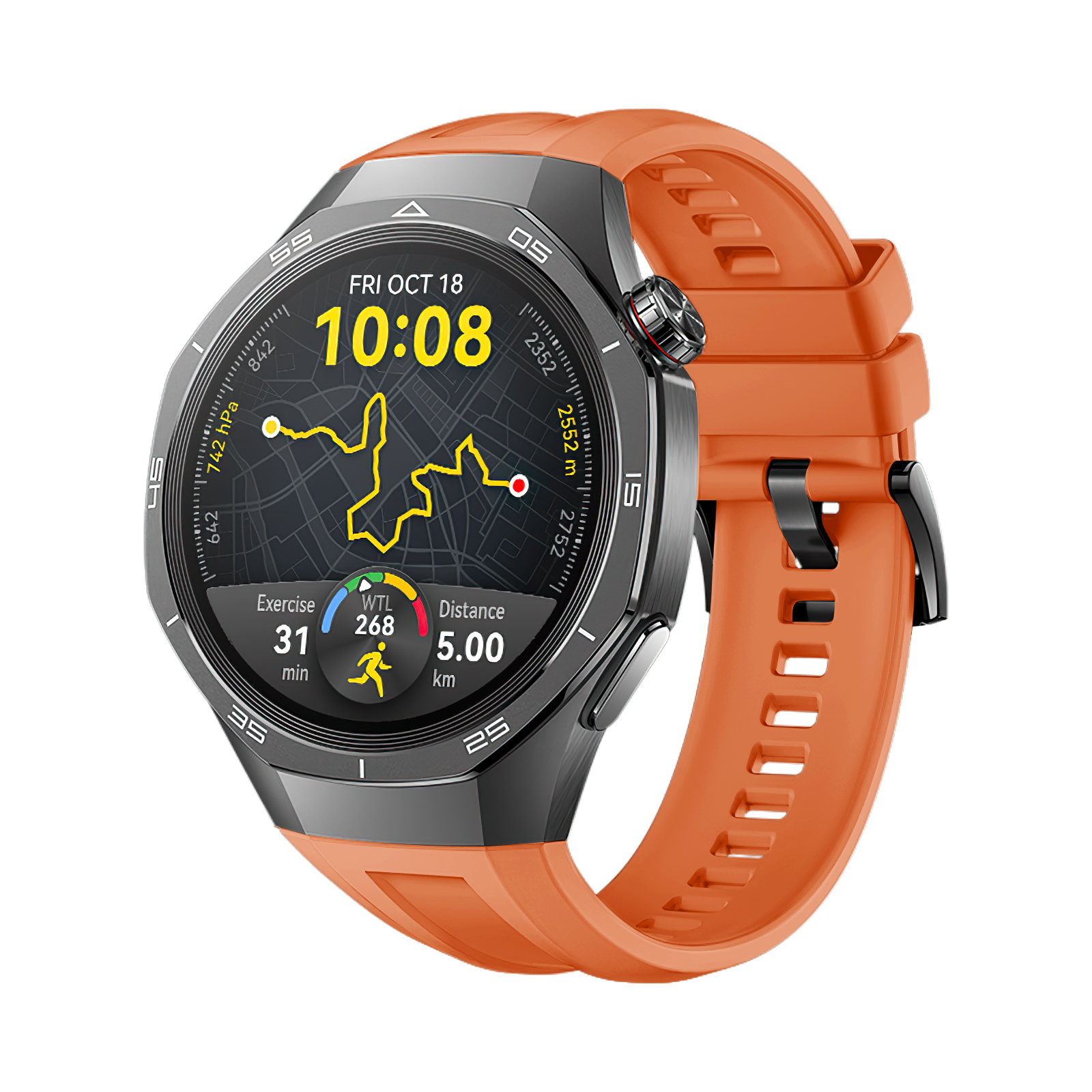 Silicone Strap For Huawei Watch GT5 Pro 46mm Watchband Bracelet For Huawei Watch GT5 Pro 46mm Smartwatch Wristband Accessories: Coal Black