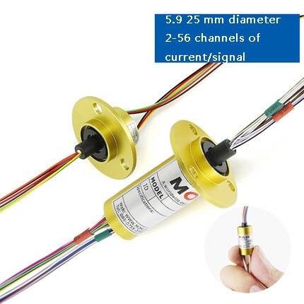 Miniature slip ring conductive ring miniature rotating conductive slip ring 2, 4, 6, 8, 10, 12, 24 way cap slip ring