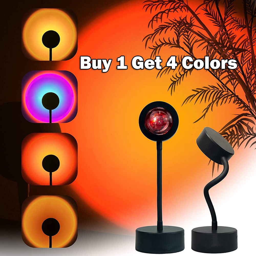 Usb solnedgang lampe solnedgang projektor humør lys stue soverom natt lys rom dekor bar atmosfære fotografi bakgrunn