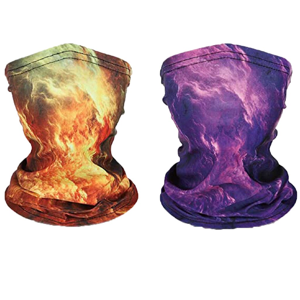 25# 2pc børnetryk ansigtsmaske beskytter vindtæt solcreme børn udendørs tørklæde støvtæt sandtæt ansigtsbetræk vandrebandana