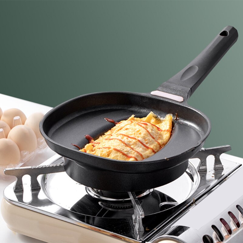 Japanese Style Omurice Pan Non-Stick Frying Pan Omelette Pan,Breakfast Pan,Omurice Mold,Cookware Kitchen Supplies