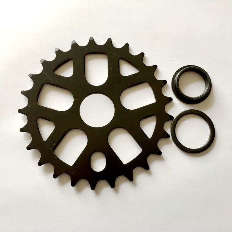 Piñón de bicicleta BMX, cadena de 25T, anillo de acero hecho