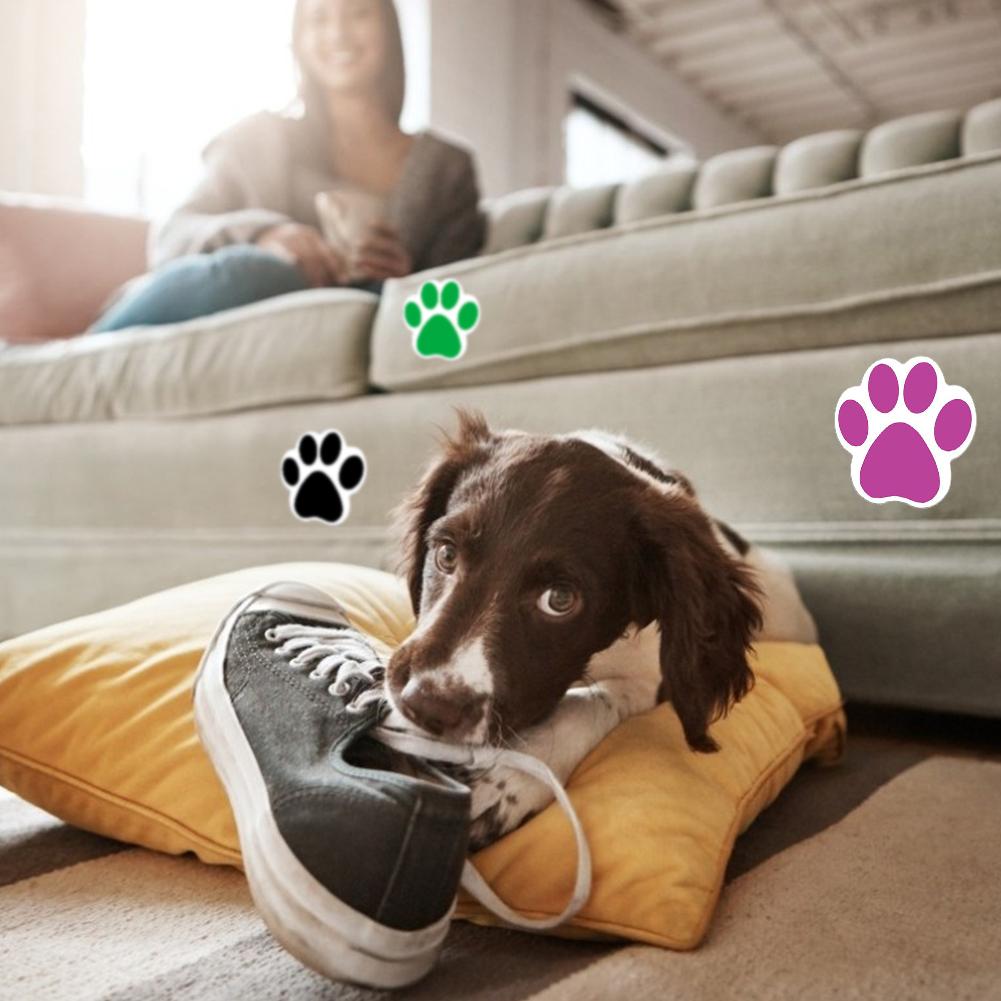 500PCS/Roll Round Paw Print Stickers Dog Paw Print Labels Multipurpose Decoration Supplies Safe Non-toxic