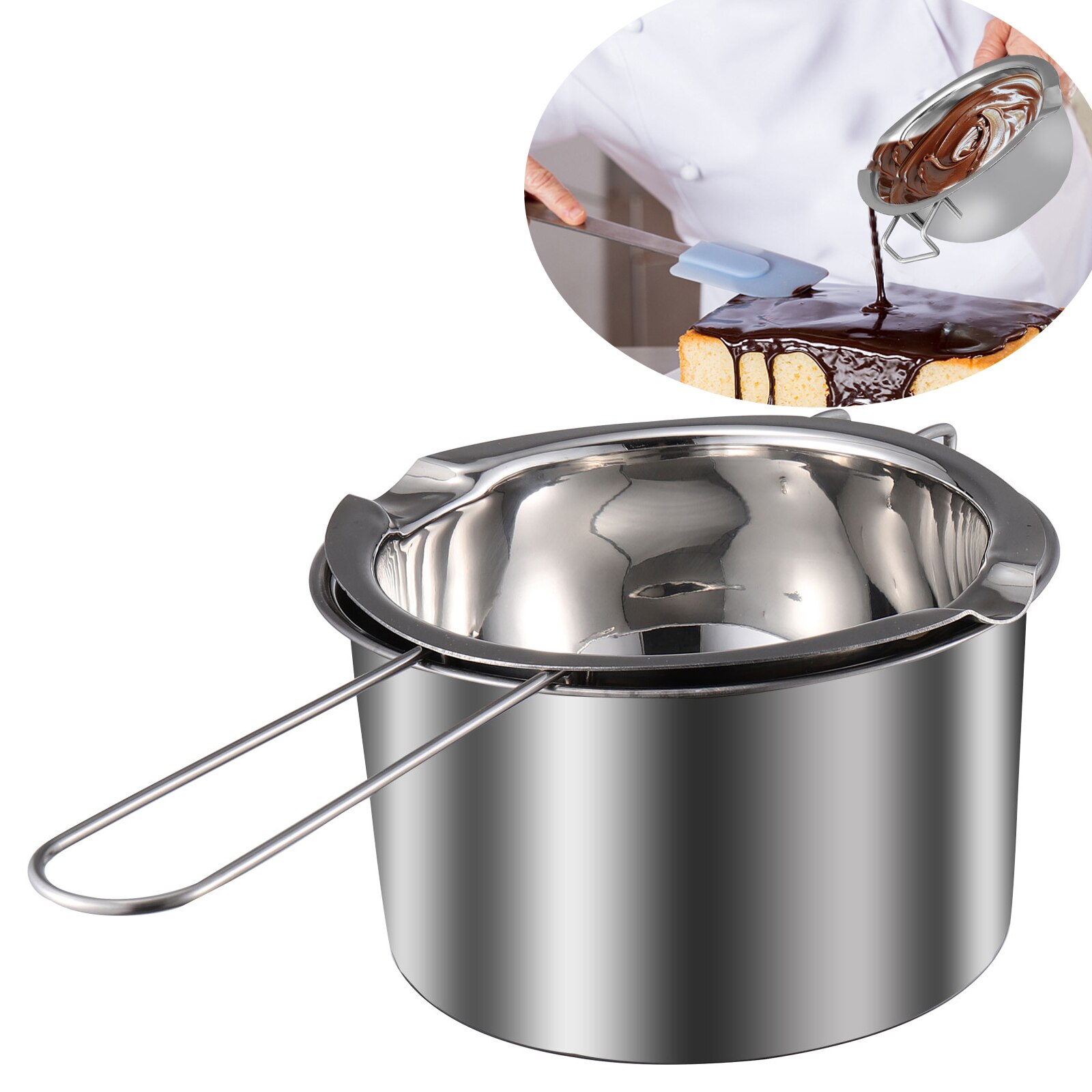 Double Boiler Pot Wax Melting Pot Cheese Melting Pot Chocolate Melting Pot Stainless Steel Chocolate Pot Nice Chic Fine Safe