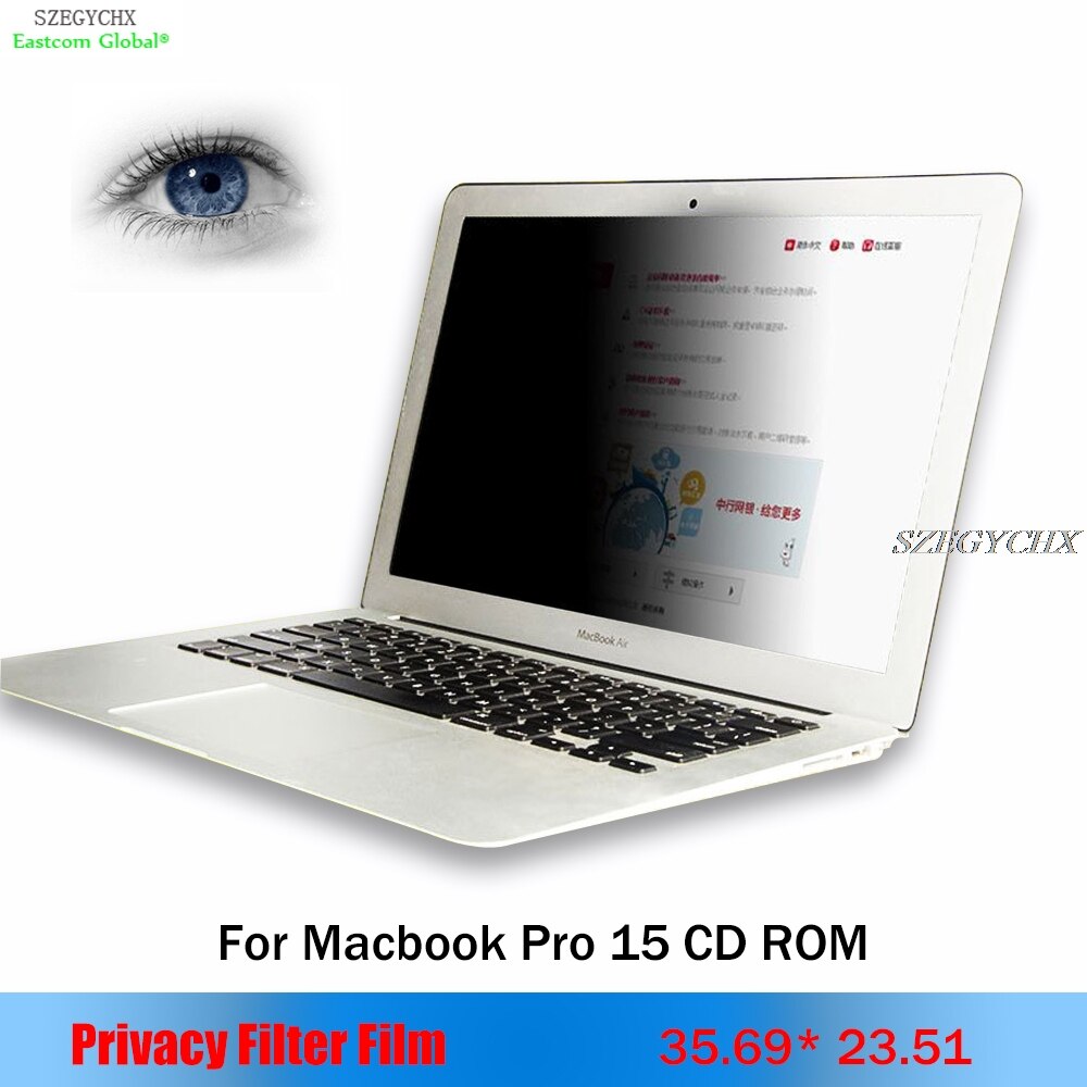 Voor Apple Macbook Pro 15.4 35.69Cm * 23.51Cm Screen Protectors Laptop Privacy Computer Monitor Beschermfolie Notebook Computers