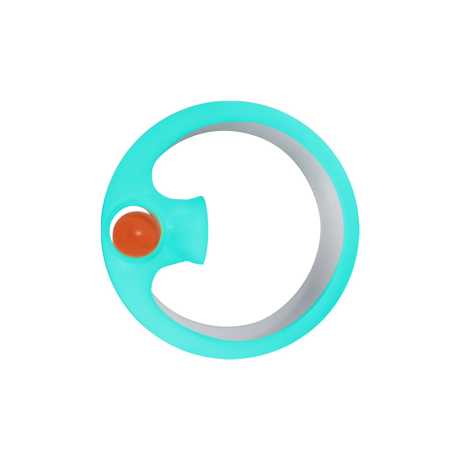 Fidget toy Innovative Fidgeting Allows You To Spin And Make Tricky Decompression Toys autism ADHD anti-stress toy key ring: Light blue