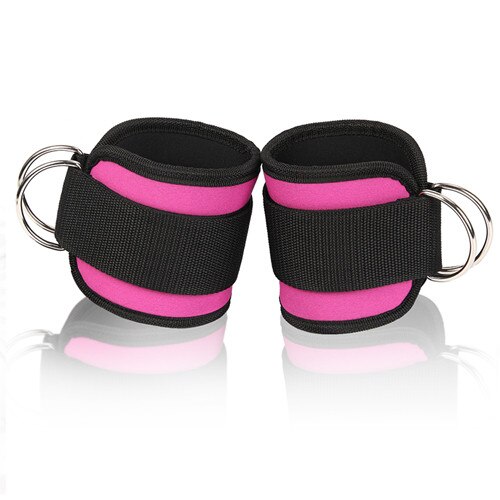 Fdbro Voor Kabel Machines Been Gym Workout Fitness Weerstand Bands Enkelbandjes Neopreen Enkelboeien: PINK