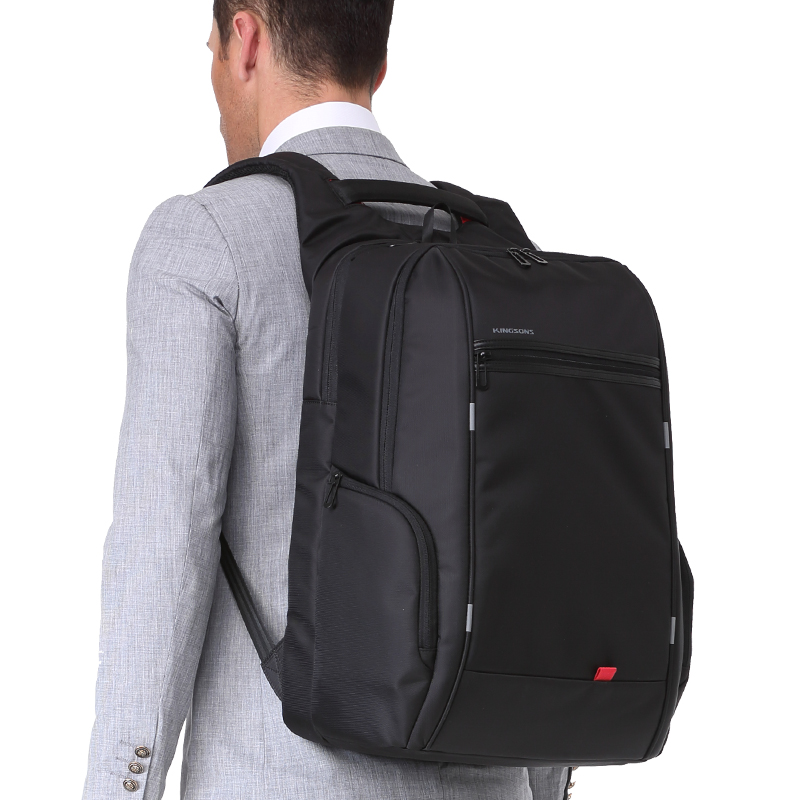 Kingsons Functionele Rugzak Mannen Laptop 13.3 15.6 17.3 Inch Anti-Diefstal Reizen Rugzakken Waterdichte Schooltassen Casual Daypacks