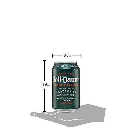 Bière double malt voll-damm paquet de 12 canettes 33cl