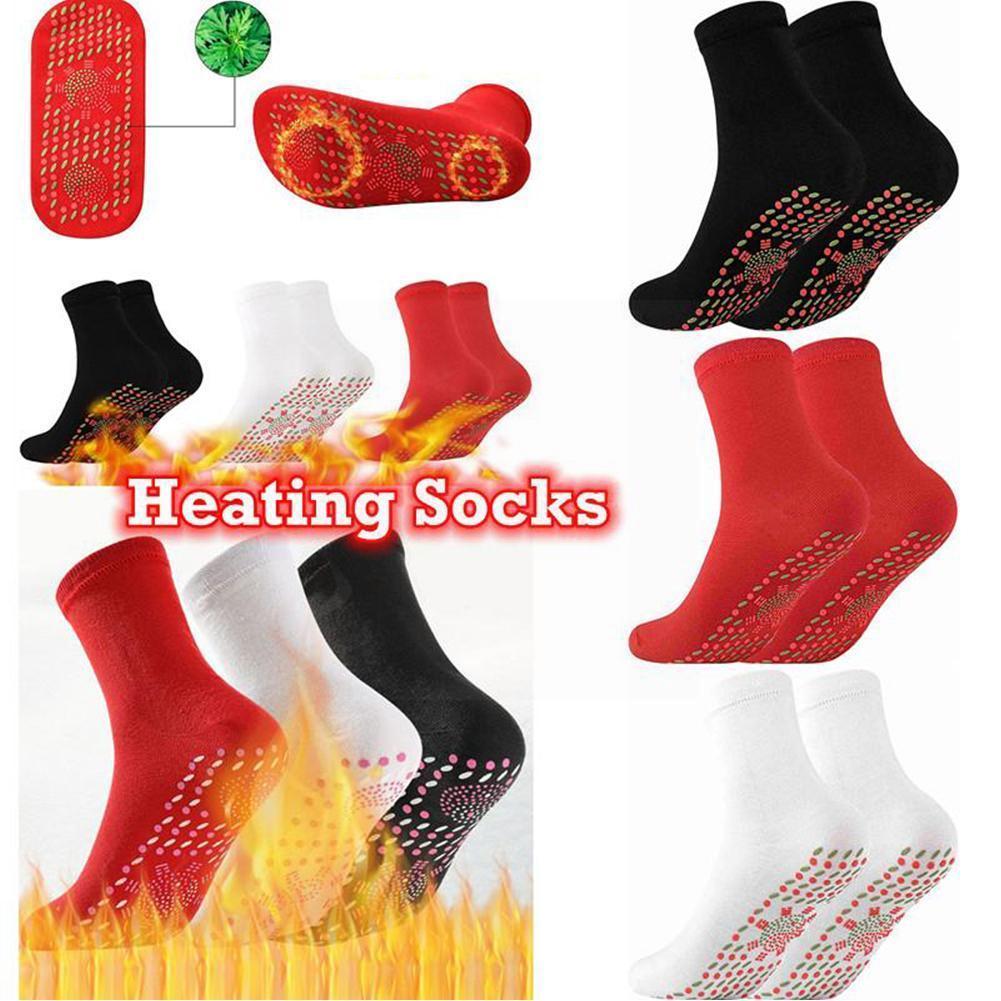 Calcetines magnéticos de terapia autocalentables para hombre, calcetines masajeadores para alivio del dolor, accesorios de masaje para pies, deportes cálidos de invierno U8T7