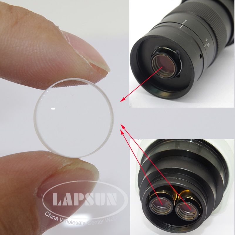 Bottom Optical Glass Lens Replace for XDS-10A C-MOUNT Lens or Stereo microscope Objective