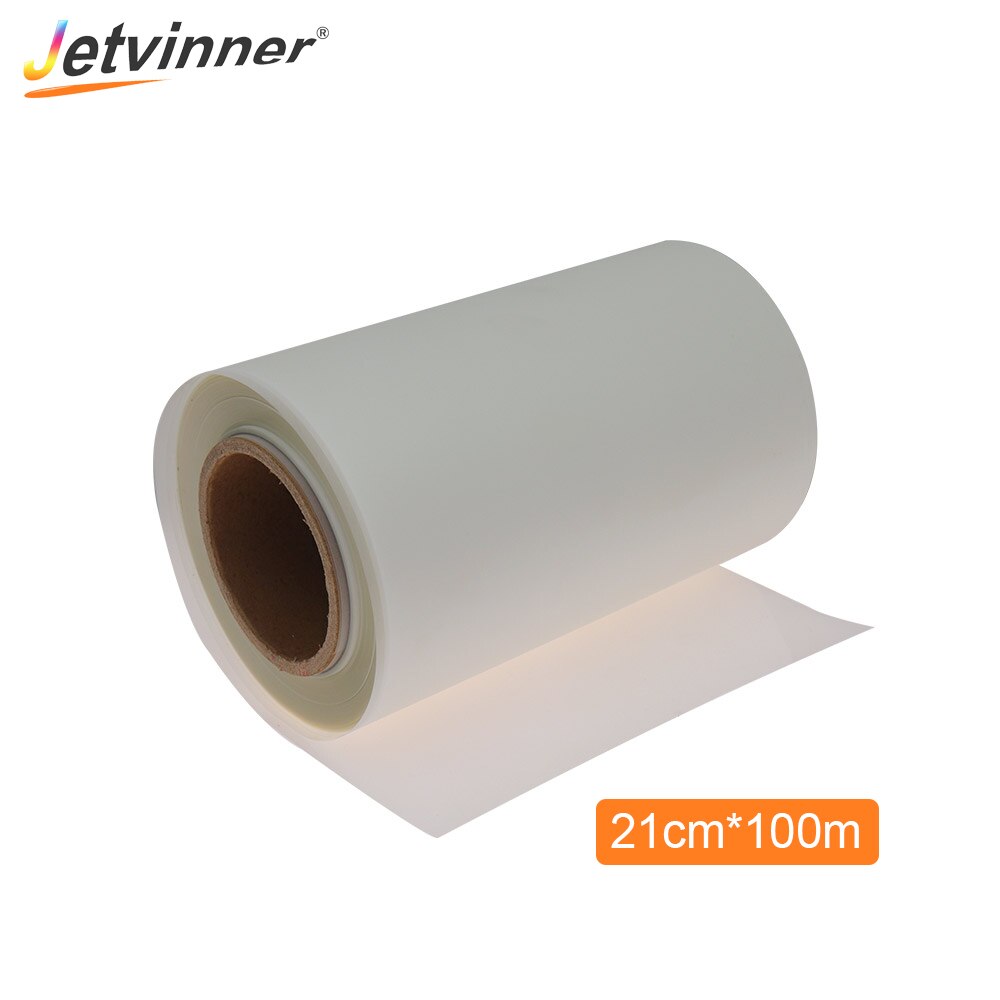 Jetvinner 21cm*100m Roll PET Transfer Film For Epson L805 A4 DTF Printer For Direct Transfer Film Printing PET Film For T-shirt