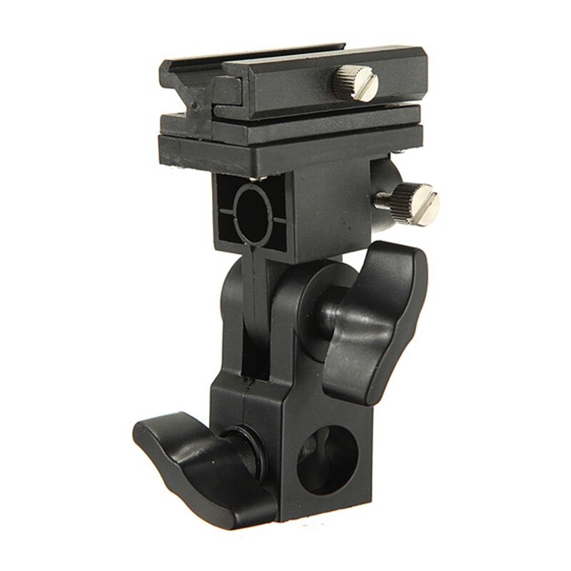 B Type Universal Mount Flash Shoe Adapter Trigger Umbrella Holder Swivel Light Stand Bracket