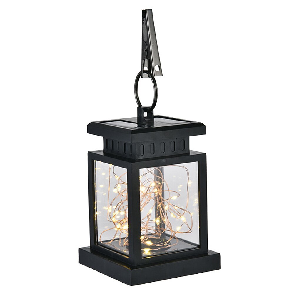 Draagbare lantaarn met led-verlichting, buitenzonnelantaarn, hanglamp met led-verlichting, tuindecoraties voor kamperen en wandelen