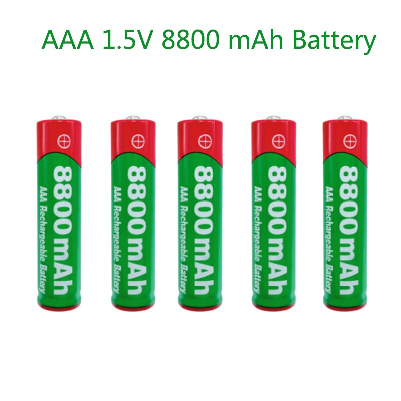 2021New1.5V AAA rechargeable battery 8800mAh AAA 1.5V Alkaline Rechargeable battery for led light toy MP3