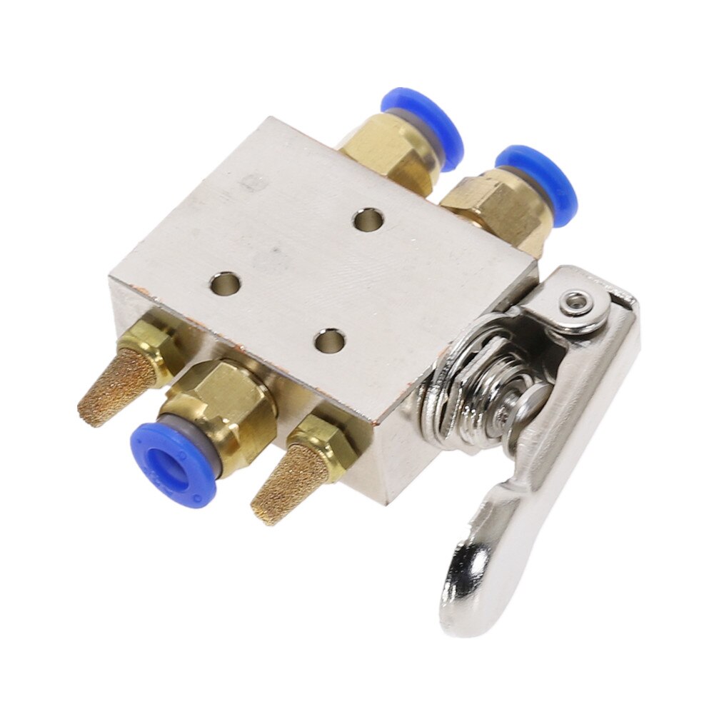 Zawór mechaniczny TAC2-41P zawór wydechowy 2 pozycja 5 sposób 1/8 "powrót sprężynowy dźwignia zawór pneumatyczny przełącznik w złączki