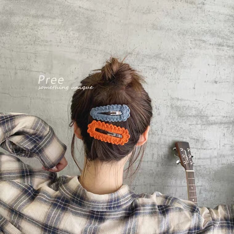 Qxmy meninas hairpins grampo de cabelo bebê pino crianças doces cor headwear crianças acessórios bonitos bandana