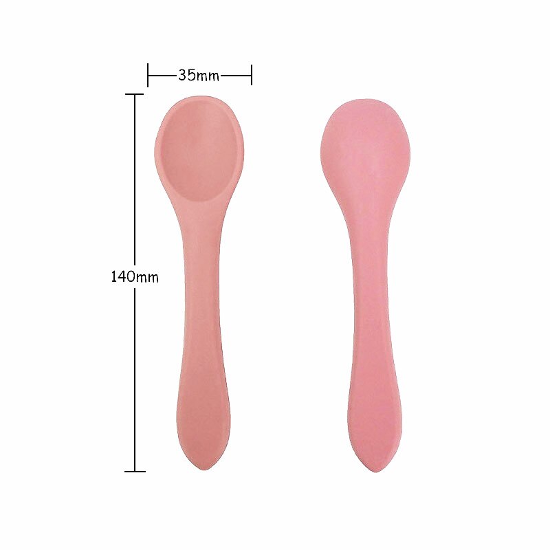 Chenkai 5Set 9 Color Baby Feeding Bowl Bear Shape Food Grade Silicone Anti-Flip Suction Tableware Infant Waterproof Bowl Spoon