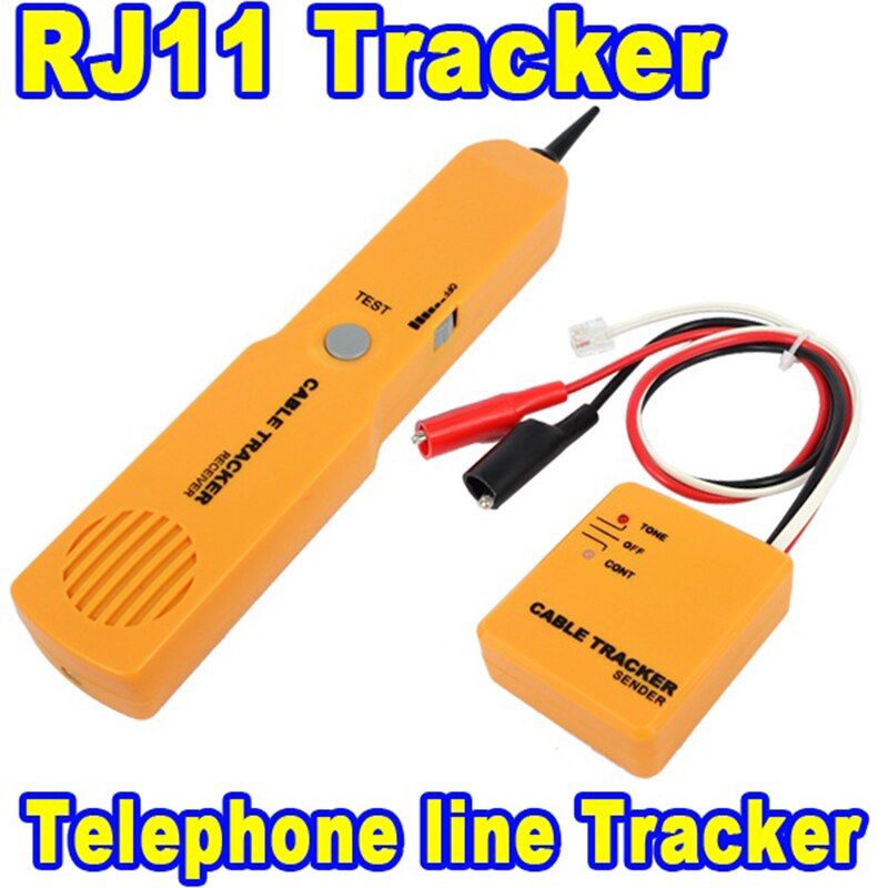 Kebidumei Hot RJ11 Network telefono Tester per cavi Wire Line finder rilevatore di cavi Kit di strumenti di rete ricevitore del mittente all&#39;ingrosso