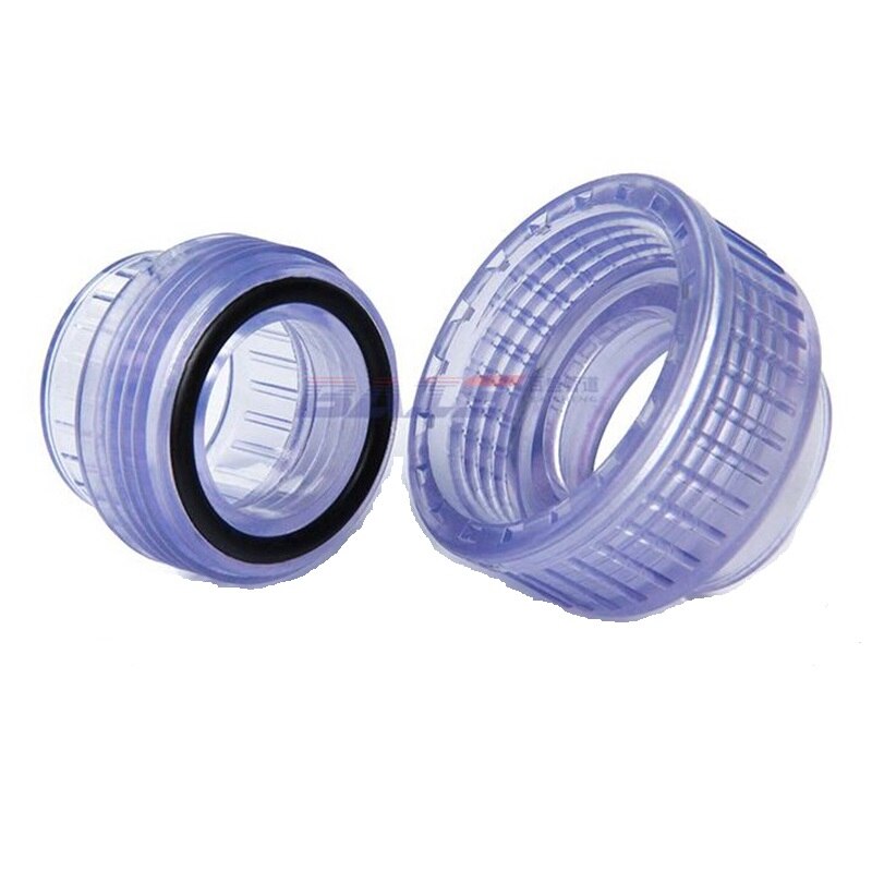 1pc PVC Transparent Straight Union Connector Inner Dia 20-63mm Water Supply Pipe Fittings Garden Irrigation PVC Quick Connectors