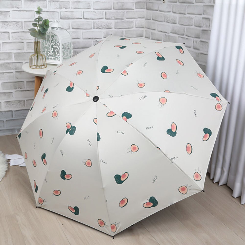 Ventes pliable marguerite carotte imprimé anti uv coupe-vent imperméable parapluie parasol portable adulte parasol parapluie anti-uv
