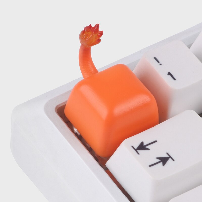 Mechanical keyboard key opening cap pocket goblin Magic Baby bikachu switch hat: Little fire dragon