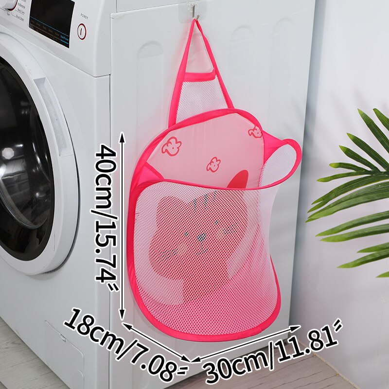 Badkamer Plak Type Opslag Plank Multifunctionele Wasmanden Muur Gemonteerde Wasmand Huishoudelijke Organizer Box: Pink