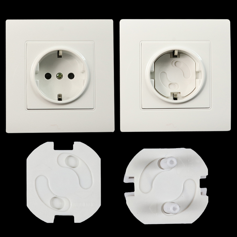10 stücke EU Energie Art sicherheit schutz schutz Anti-elektrische schock stecker Schutz rotierenden cov buchse Energie sockel Baby Art