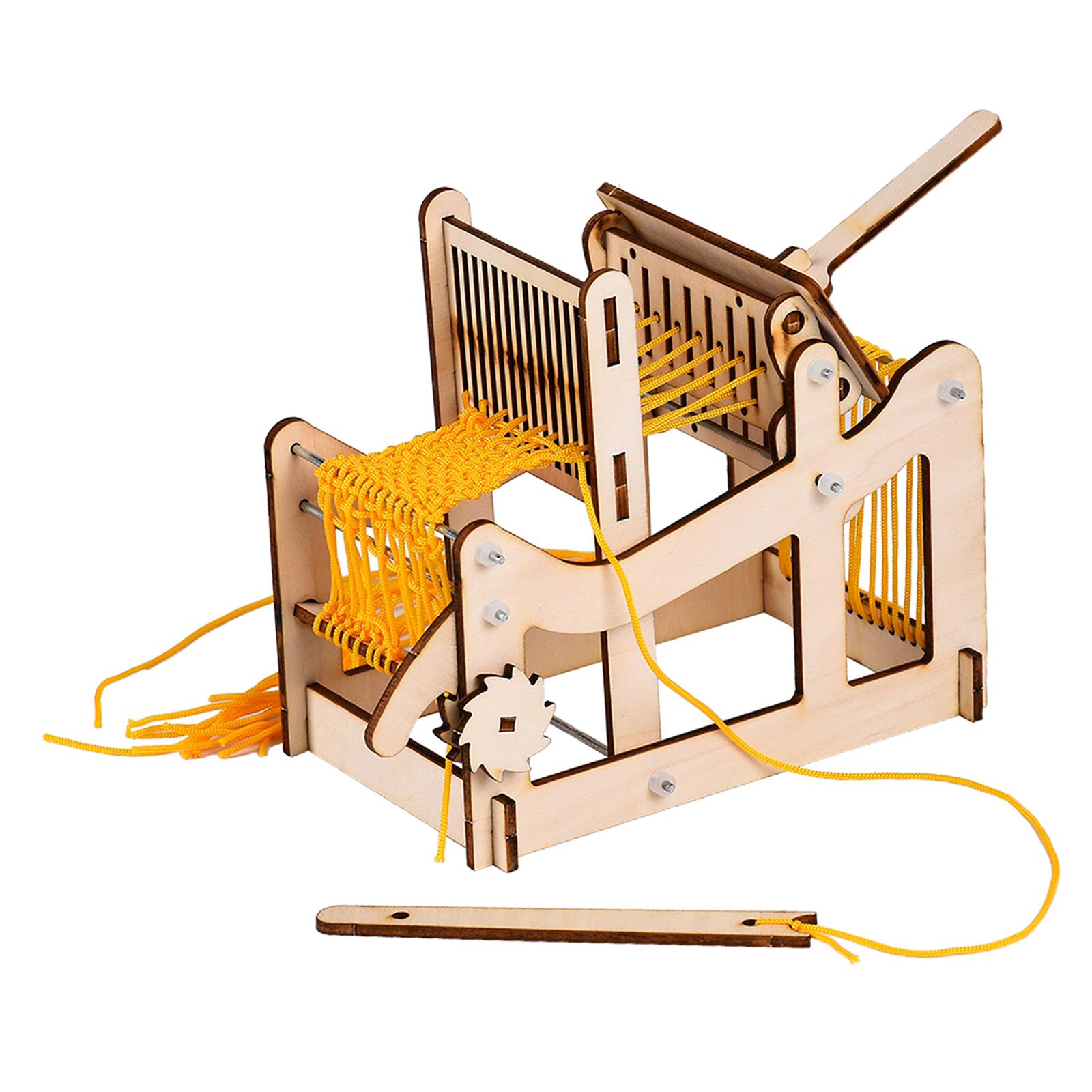 Wooden DIY Hand-Knitting Weaving Machine Develops Creativity for Beginners