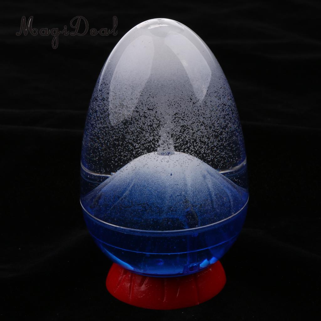 Volcano Eruption Egg Liquid Sandglass Hourglass Sand Timer Gadget Toy Home Decor Shelf Display Ornament Decoration
