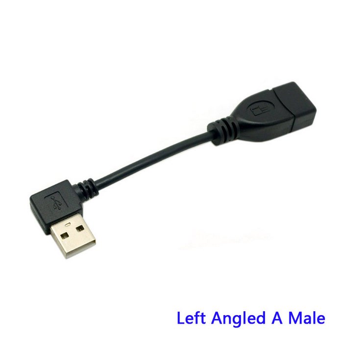 10Cm 20Cm 40Cm USB2.0 Kabel Usb Man-vrouw Verlengkabel 90 Graden Schuine: Left angled / 0.4m