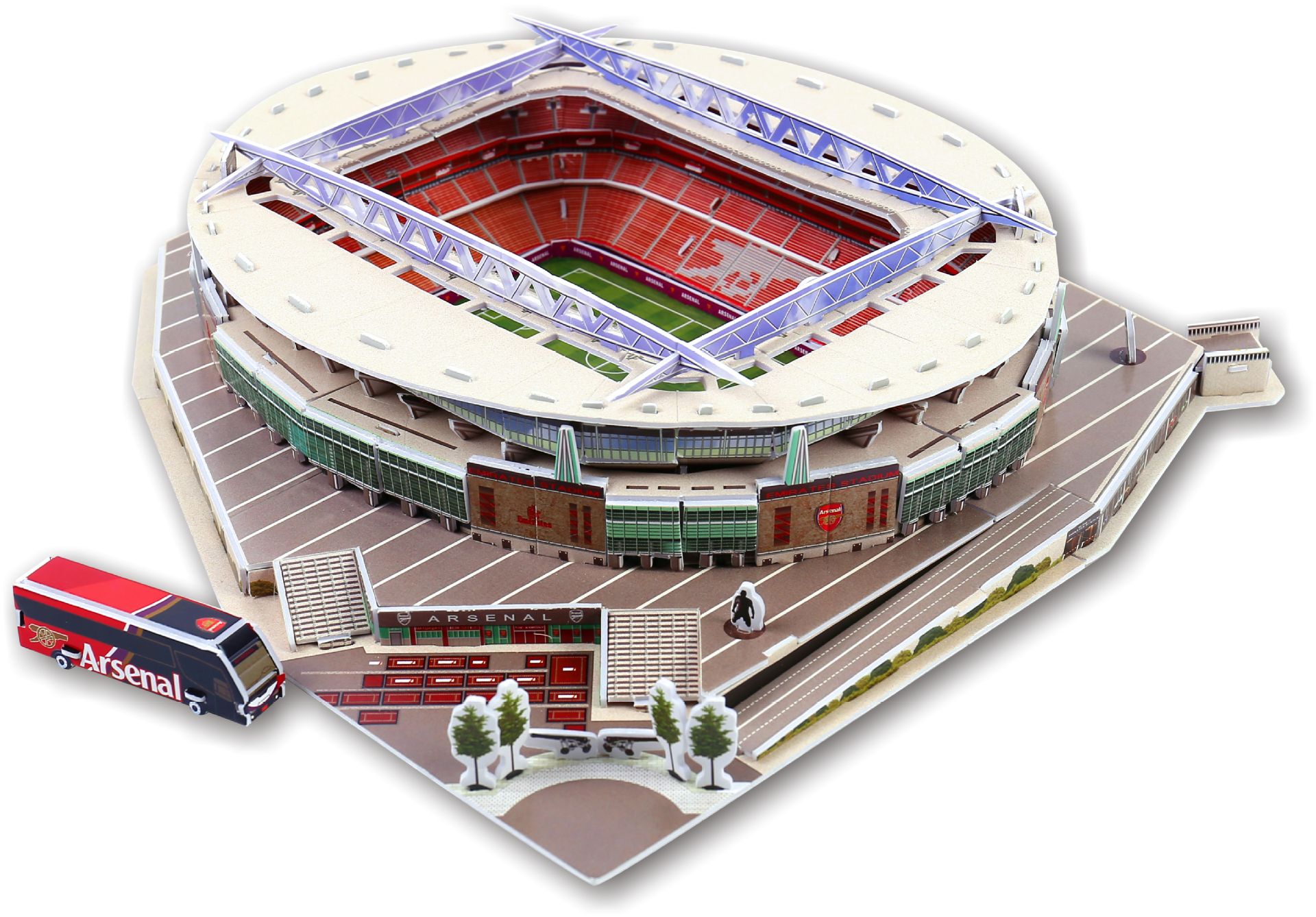 3D Puzzle World Soccer Stadium European Soccer Club Competition Football Game Assemble Architecture Model Children's Puzzle Toy: NO 4